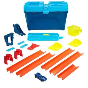 Hot Wheels Track Builder Unlimited Stunt Crash Box Play Set With 18 Components